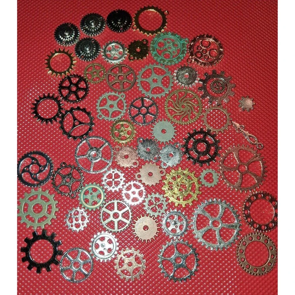 Steampunk Gear Connectors - Industrial Chic Jewelry, Crafts, Scrapbooking 45